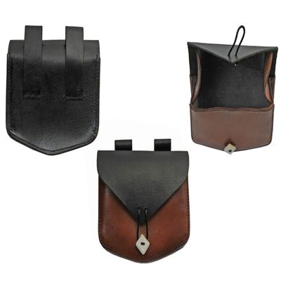 Szco Supplies Medieval Bone Button Belt Bag