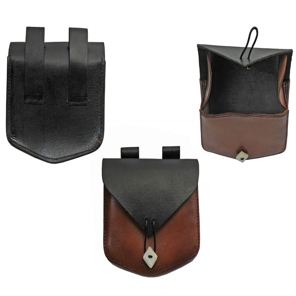 Szco Supplies Medieval Bone Button Belt Bag