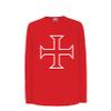 lepni.me Kids T Shirt The Knights Templar Cross Poor Fellow-Soldiers of Christ (12-13 Years Red Multi Color) view 1
