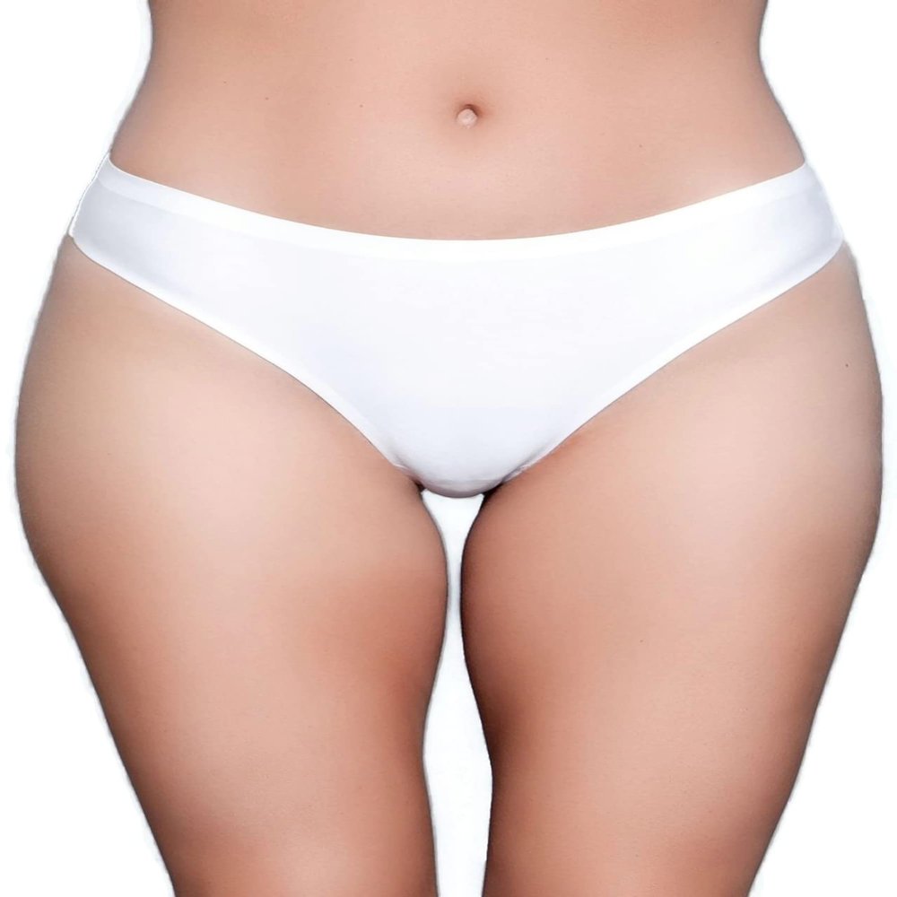 Be Wicked Sexy Seamless Microfiber Reina Thong Panty (Medium, White)