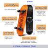 Easy_Way Complete Skateboards- Standard Skateboards for Beginners Kids Boys Girls Teenager- 31''x 8''Canadian Maple Cruiser Pro Skate Board, Skateboards (Orange) view 2
