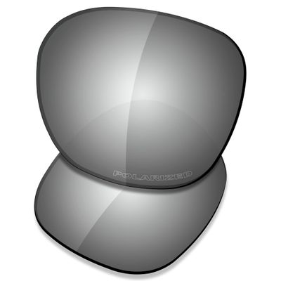 SAUCER Premium Replacement Lenses for Oakley Garage Rock OO9175 Sunglasses High Definition - Chrome Metal Polarized