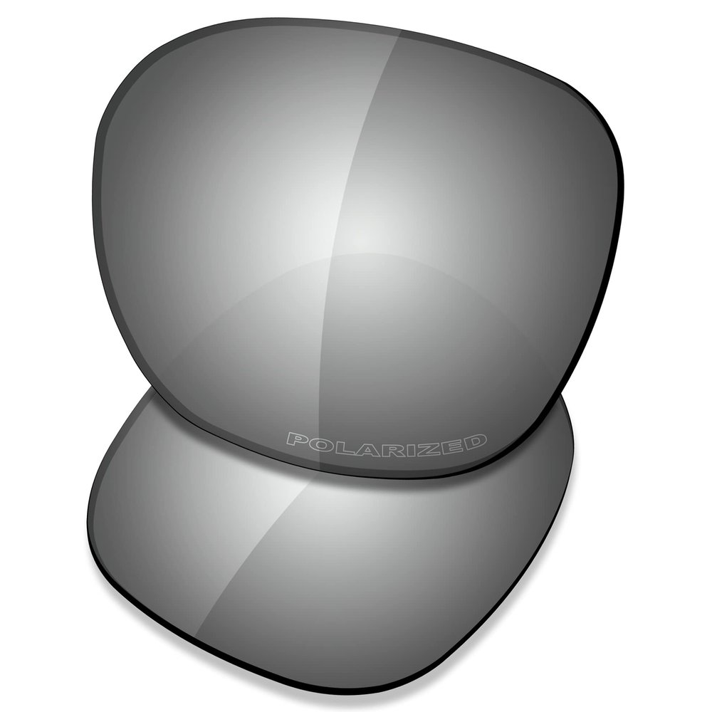 SAUCER Premium Replacement Lenses for Oakley Garage Rock OO9175 Sunglasses High Definition - Chrome Metal Polarized