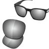 SAUCER Premium Replacement Lenses for Oakley Garage Rock OO9175 Sunglasses High Definition - Chrome Metal Polarized view 2
