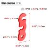 Azarxis Aluminum Alloy Paracord Tensioners Rope Adjuster, Ultralight Strong Tent Guyline Cord Adjuster Wind Rope Buckle (Red (Three-Hole Shape) - 12 Pack) view 2