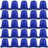 FEPITO 22 Pack Drawstring Bags String Backpack Bulk Sack Cinch Bag Sport Bags for School Gym Traveling (Blue) view 1