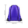 FEPITO 22 Pack Drawstring Bags String Backpack Bulk Sack Cinch Bag Sport Bags for School Gym Traveling (Blue) view 2