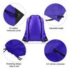 FEPITO 22 Pack Drawstring Bags String Backpack Bulk Sack Cinch Bag Sport Bags for School Gym Traveling (Blue) view 3