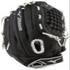 Mizuno girls 12.5" Ball Glove, Black/White Tartan Flex Web, 12.5 US view 1