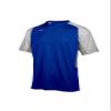 Mizuno Youth Aerolite Crew Baseball Jersey, Royal-Grey, Large view 1