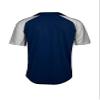 Mizuno Aerolite 2-Button Baseball Jersey, Navy-Grey, Large view 2