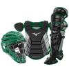 Mizuno Samurai Adult Baseball Boxed Catcher's Gear Set , Black-Forest, 15" Men's Adult view 1