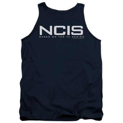 Trevco NCIS Logo Unisex Adult Tank Top for Men and Women, 2X-Large Navy