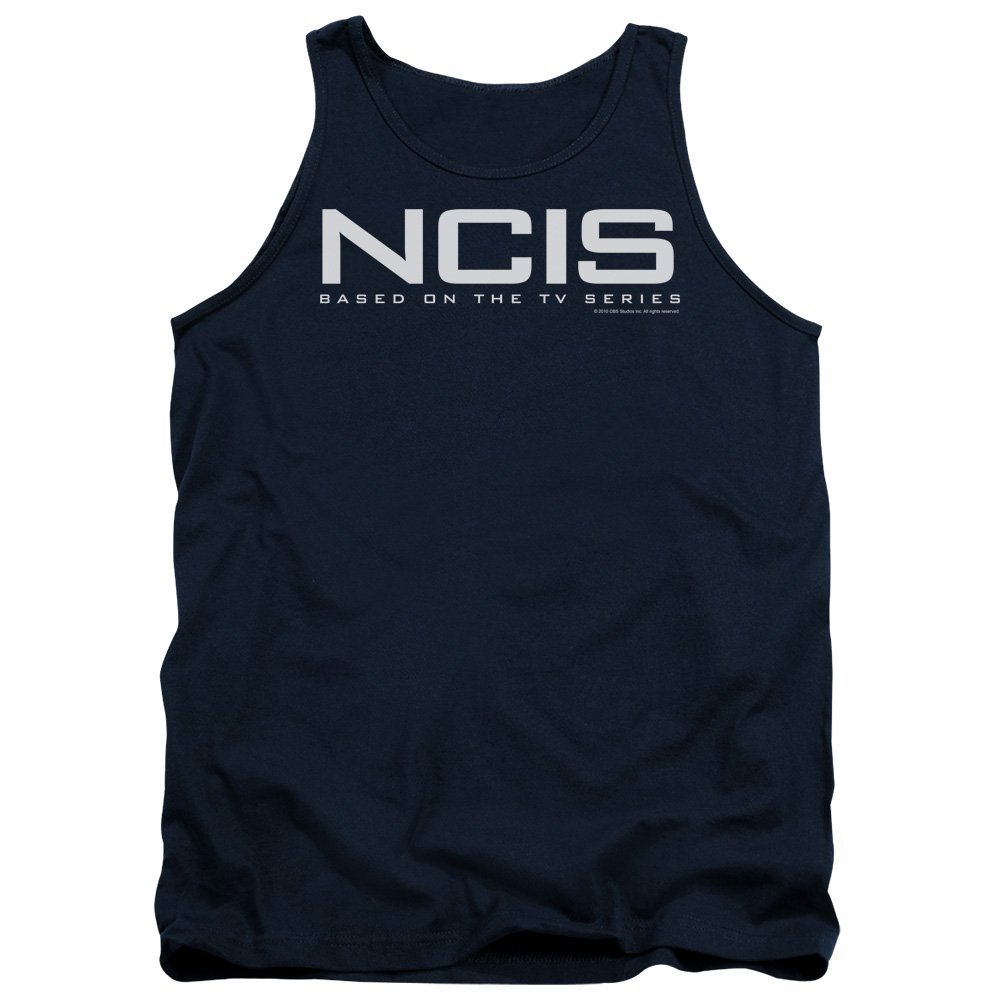 Trevco NCIS Logo Unisex Adult Tank Top for Men and Women, 2X-Large Navy