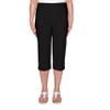 Alfred Dunner womens Plus-size Allure Clam Digger Capri Casual Pants, Black, 16 Plus view 1