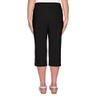 Alfred Dunner womens Plus-size Allure Clam Digger Capri Casual Pants, Black, 16 Plus view 2