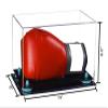 Better Display Cases Clear Acrylic Single or Double Boxing Glove Display Case with Light Blue Risers (A011-BLR) view 2