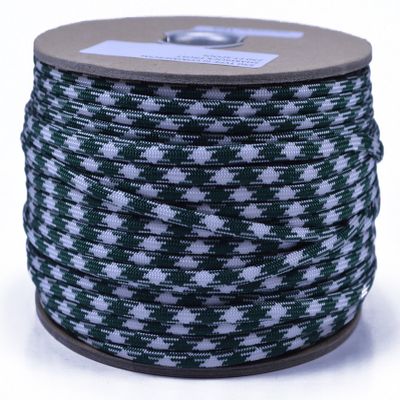 10', 25', 50', 100, 250', 1000' Hanks of Parachute 550 Cord Type III 7 Strand Paracord - Shamrock Frost - 250 Foot Spool