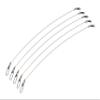 140 lb. 6" 5 Pack Premium Stainless Steel Solid Wire Tooth Shield Tackle Musky Pike Leader Jerk Bait Bucktail
