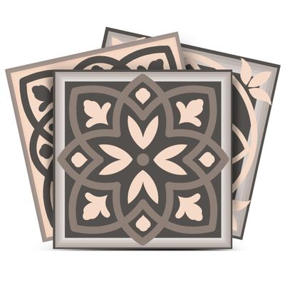 DIY Tile Fireplace Makeover Heat-Resistant Sticker Decals Simple and Mess-Free Peel & Stick Tile Stickers Art Design Home Decor (Scandinav Fireplace, 25)