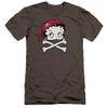 Betty Boop Pirate Unisex Adult Canvas Brand T Shirt for Men and Women, 2X-Large Charcoal view 1