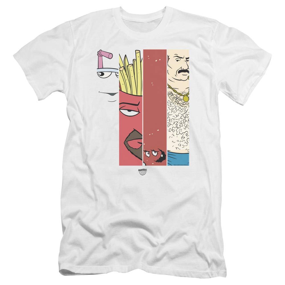 Aqua Teen Hunger Force Group Tiles Unisex Adult Canvas Brand T Shirt for Men and Women, 2X-Large