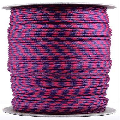 10', 25', 50', 100, 250', 1000' Hanks of Parachute 550 Cord Type III 7 Strand Paracord - Nerds - 1000 Foot Spools