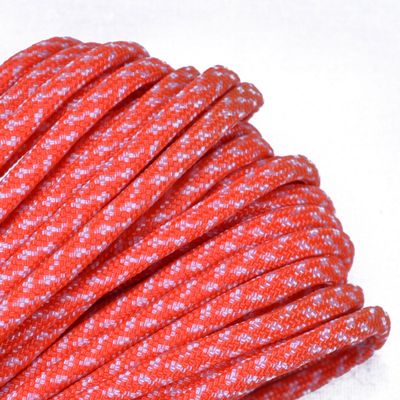 10', 25', 50', 100' Hanks, 250 ft Spool, 1000 Ft Spool of Parachute 550 Cord Type III 7 Strand Paracord - Spark - 25 Feet