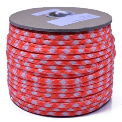 10', 25', 50', 100' Hanks, 250 ft Spool, 1000 Ft Spool of Parachute 550 Cord Type III 7 Strand Paracord - Creamsicle - 250 Foot Spool