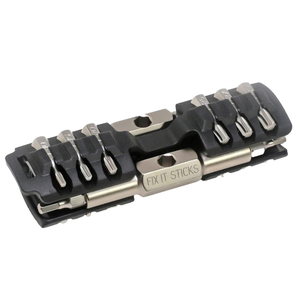 Prestacycle Fixit Sticks Pro Hex Bit Driver Set, Compact T-Handle Ratcheting Tool Kit w/18 Replaceable Bits for Bikes & Repairs - Fix It Sticks Accessories, All-in-One Toolkit