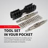 Prestacycle Fixit Sticks Pro Hex Bit Driver Set, Compact T-Handle Ratcheting Tool Kit w/18 Replaceable Bits for Bikes & Repairs - Fix It Sticks Accessories, All-in-One Toolkit view 2