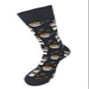 Urban Peacock Men's Novelty Fun Crew Socks Multiple Patterns! (Coffee Cups - Black, 2 Pair) view 2