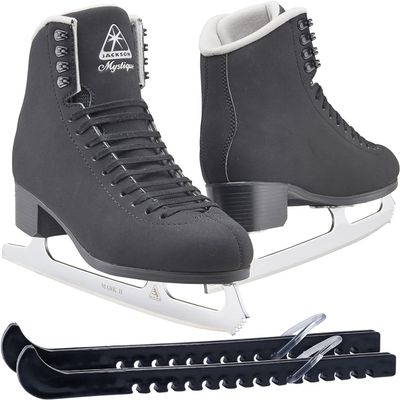 Jackson Ultima Mystique JS1595 / Figure Ice Skates for Men and Boys/Width: Medium/Size: Toddler 11 (Kid's) Bundle with Guardog Skate Guards