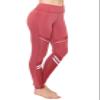 ALWAYS Yoga Pants for Women - High Waisted Mesh with Stripes Stretch Workout Activewear Leggings Wild Ginger M view 1