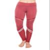 ALWAYS Yoga Pants for Women - High Waisted Mesh with Stripes Stretch Workout Activewear Leggings Wild Ginger M view 3