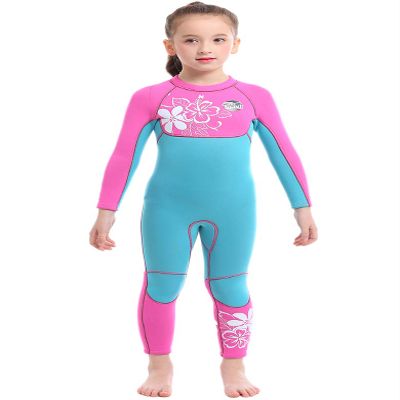 Cokarsey Girls 3mm Neoprene Full Wetsuit Back Zip for Snorkeling, Swimming, Diving