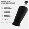 DANISH ENDURANCE Graduated Calf Compression Sleeves (Solid Black 1 Pair, Medium) view 2