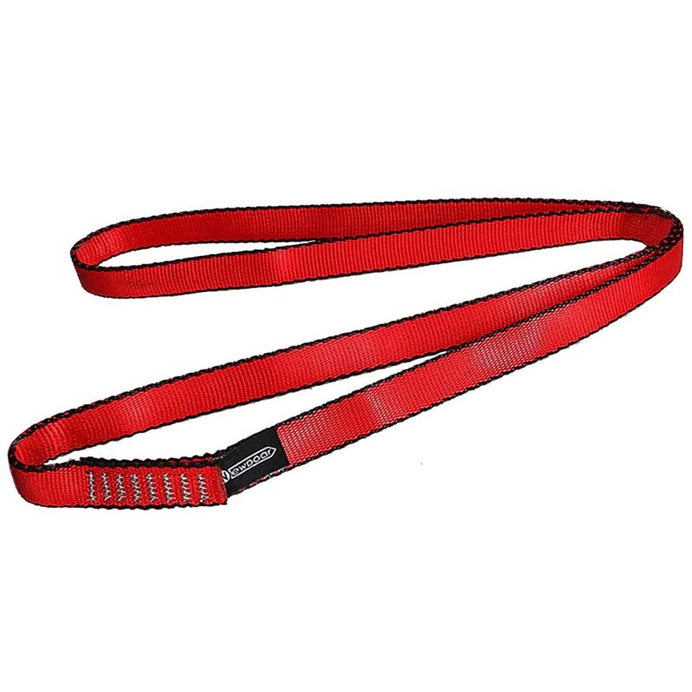 NewDoar 16mm Climbing Sling UIAA CE Certified,23KN EN566 Certified,Climbing Utility Cord Rock Climbing,Creating Anchors System,Rappelling Gear,Perfect for Tree Work(Red 95" 1pcs)