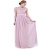 winying Womens Embroidered Chiffon Wedding Bridesmaid Maxi Dress Crochet Floral Lace Long Evening Prom Gown Dusty Rose 12 view 3