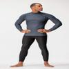 DEVOPS 3 Pack Men's Athletic Turtle Neck Long Sleeve Compression Shirts (Small, Black/Charcoal/White) view 4