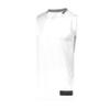 Augusta Sportswear Step-Back Basketball Jersey, White/Silver, L view 1