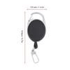 Alomejor Anti-Theft Keychain Retractable Reels Key Holders Chains Key Split Ring for Outdoor view 3