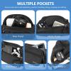 ProCase Fanny Pack Waist Packs for Men Women, Waist Bag Hip Pack for Travel Hiking Running Outdoor Sports -Black, Medium view 4