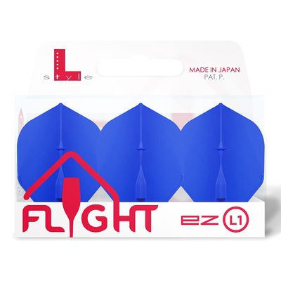 LSTYLE EZ L1 Standard Dart Flights  Blue  Set of 3