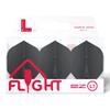 LSTYLE L1 Standard Dart Flights  EZ  Black  1 Set  Pre-Molded view 1
