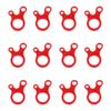Azarxis Aluminum Alloy Paracord Tensioners Rope Adjuster, Ultralight Strong Tent Guyline Cord Adjuster Wind Rope Buckle (Red (Snail Shape) - 12 Pack) view 1
