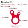 Azarxis Aluminum Alloy Paracord Tensioners Rope Adjuster, Ultralight Strong Tent Guyline Cord Adjuster Wind Rope Buckle (Red (Snail Shape) - 12 Pack) view 2
