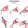 Azarxis Aluminum Alloy Paracord Tensioners Rope Adjuster, Ultralight Strong Tent Guyline Cord Adjuster Wind Rope Buckle (Red (Snail Shape) - 12 Pack) view 3