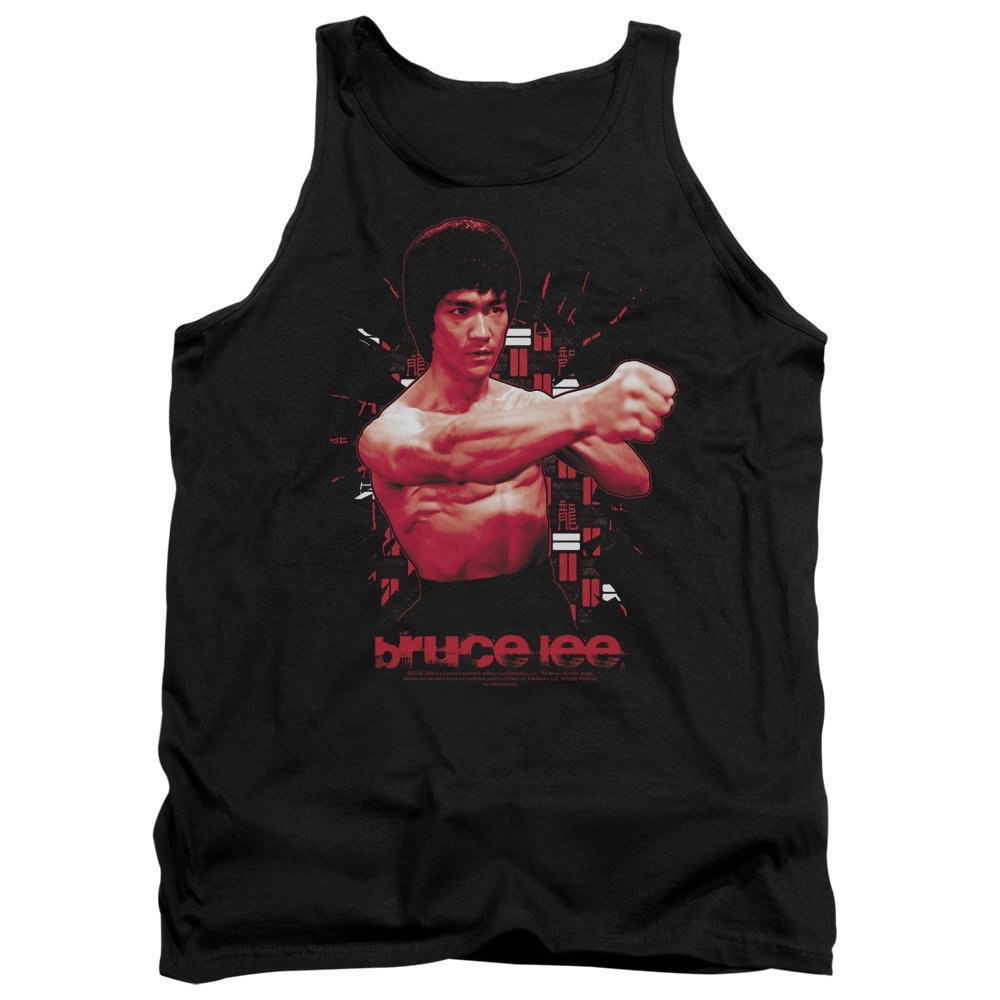 Bruce Lee The Shattering Fist Unisex Adult Tank Top for Men and Women, 2X-Large Black