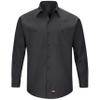 Red Kap mens Long Sleeve Work With Mimix Button Down Shirt, Black, XX-Large US view 1
